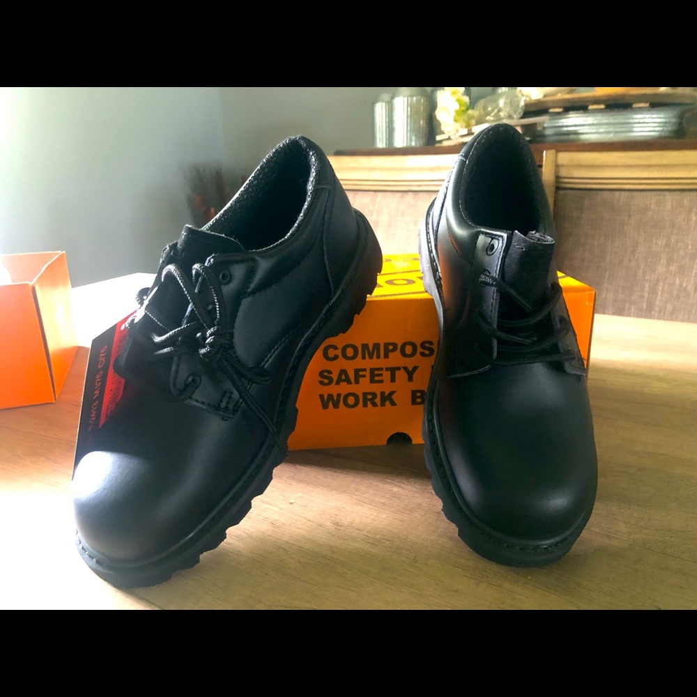 Men's Work Safety Leather Composite Steel Toe Boots